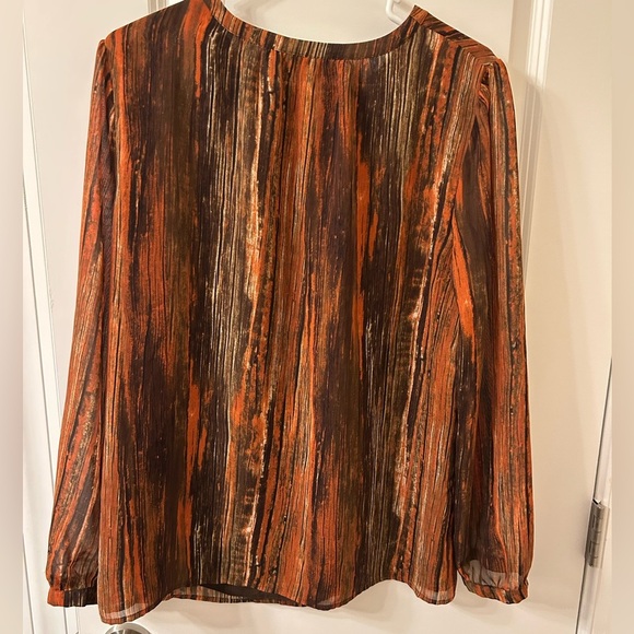 Evan Picone Multicolor Striped Blouse - Picture 3 of 5
